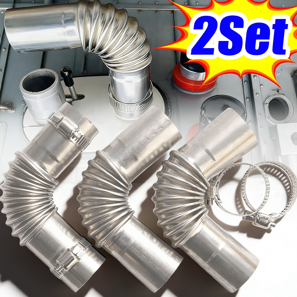 Diesel Heater Silencer Muffler - Parking Heater Vent Hose Stainless Steel