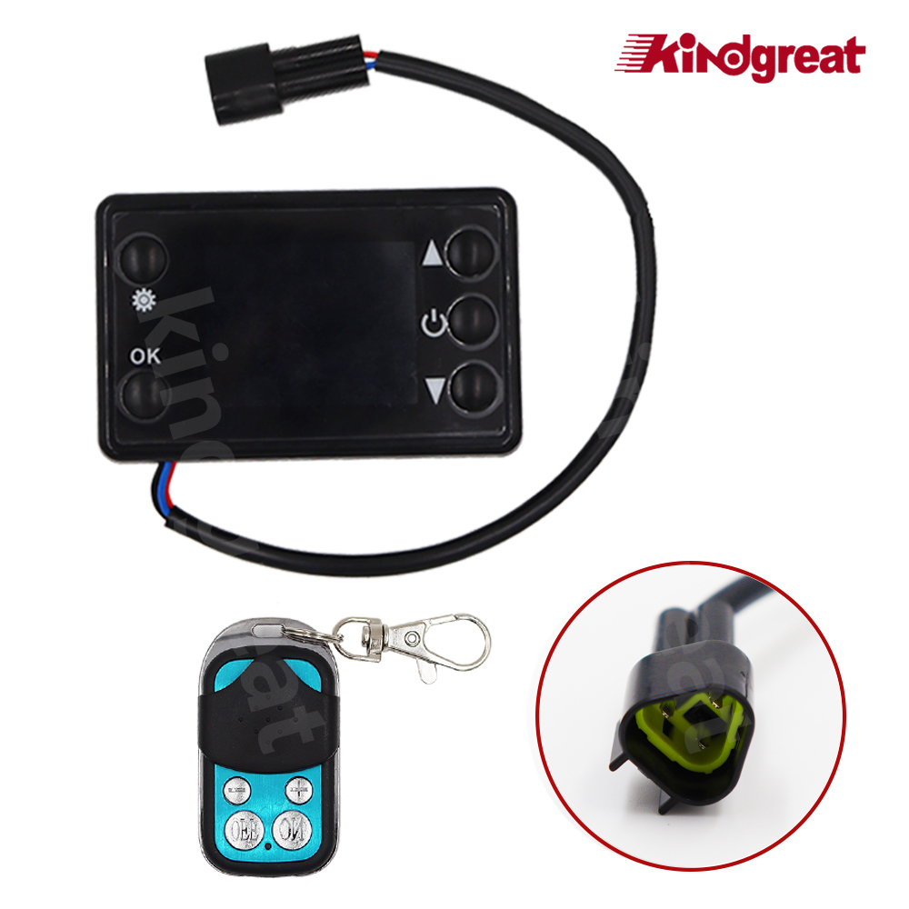 Parking Heater Remote Control Kit - Universal 12V/24V LCD Monitor For Car