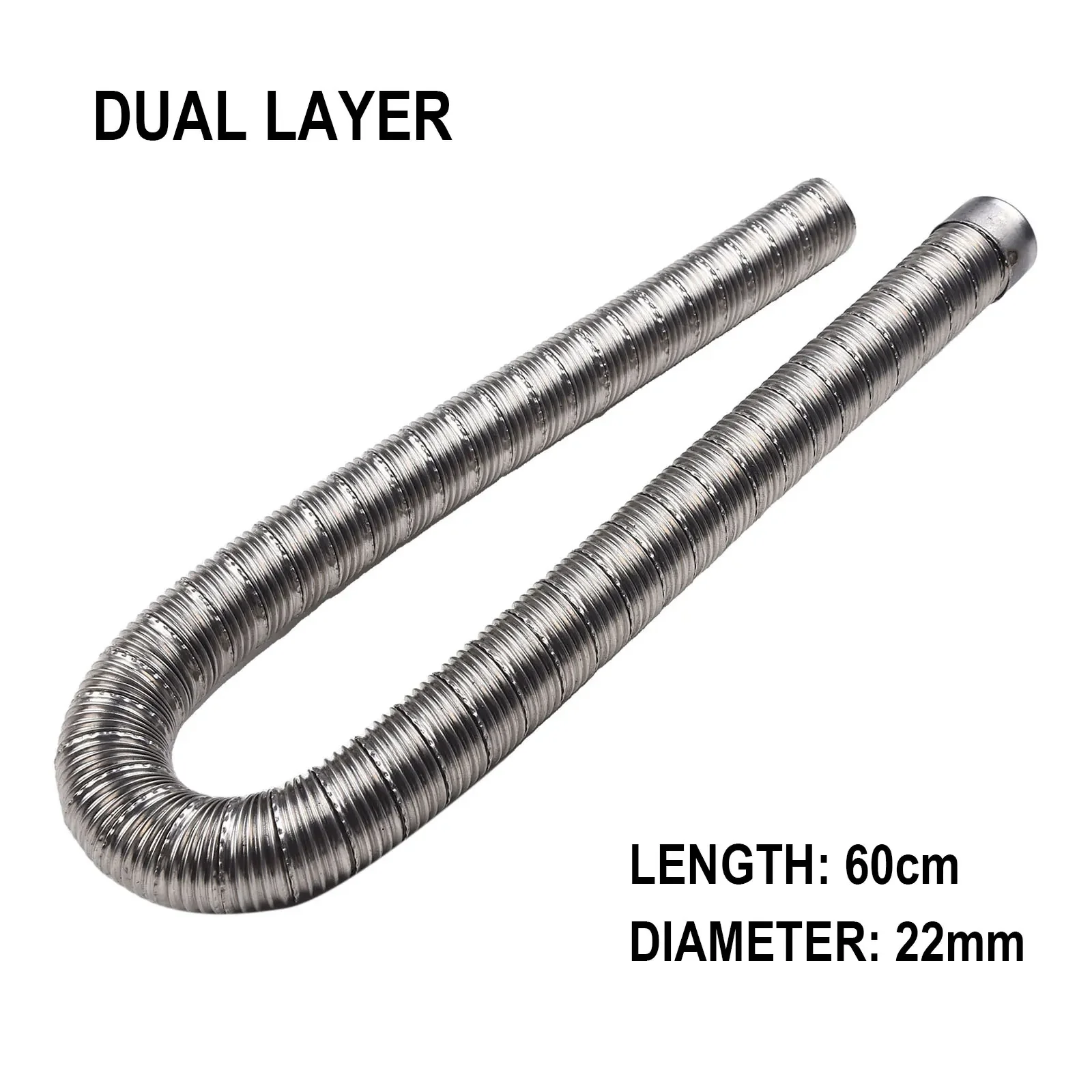 Diesel Air Heater 5Kw 12V - 1pc 60cm 22mm Stainless Steel Air