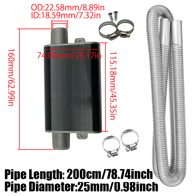 200cm Car Air Diesel Parking H - Diesel Heater Silencer Muffler recension och pris