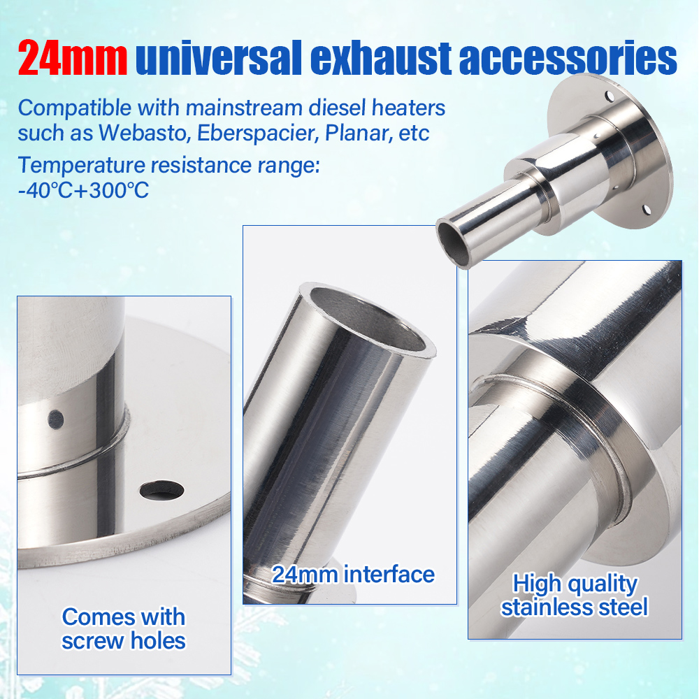 24mm Diesel Heater Exhaust Pip - Diesel Heater Ducting Kit recension och pris