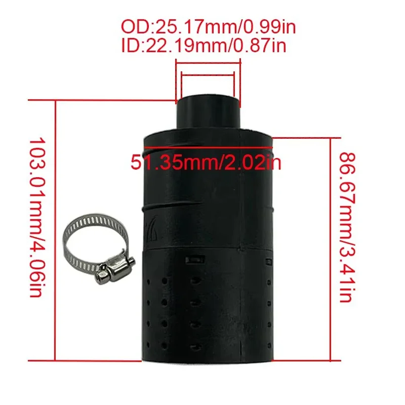 4X 25mm Car Auto Air Diesel Pa - Diesel Heater Silencer Muffler recension och pris