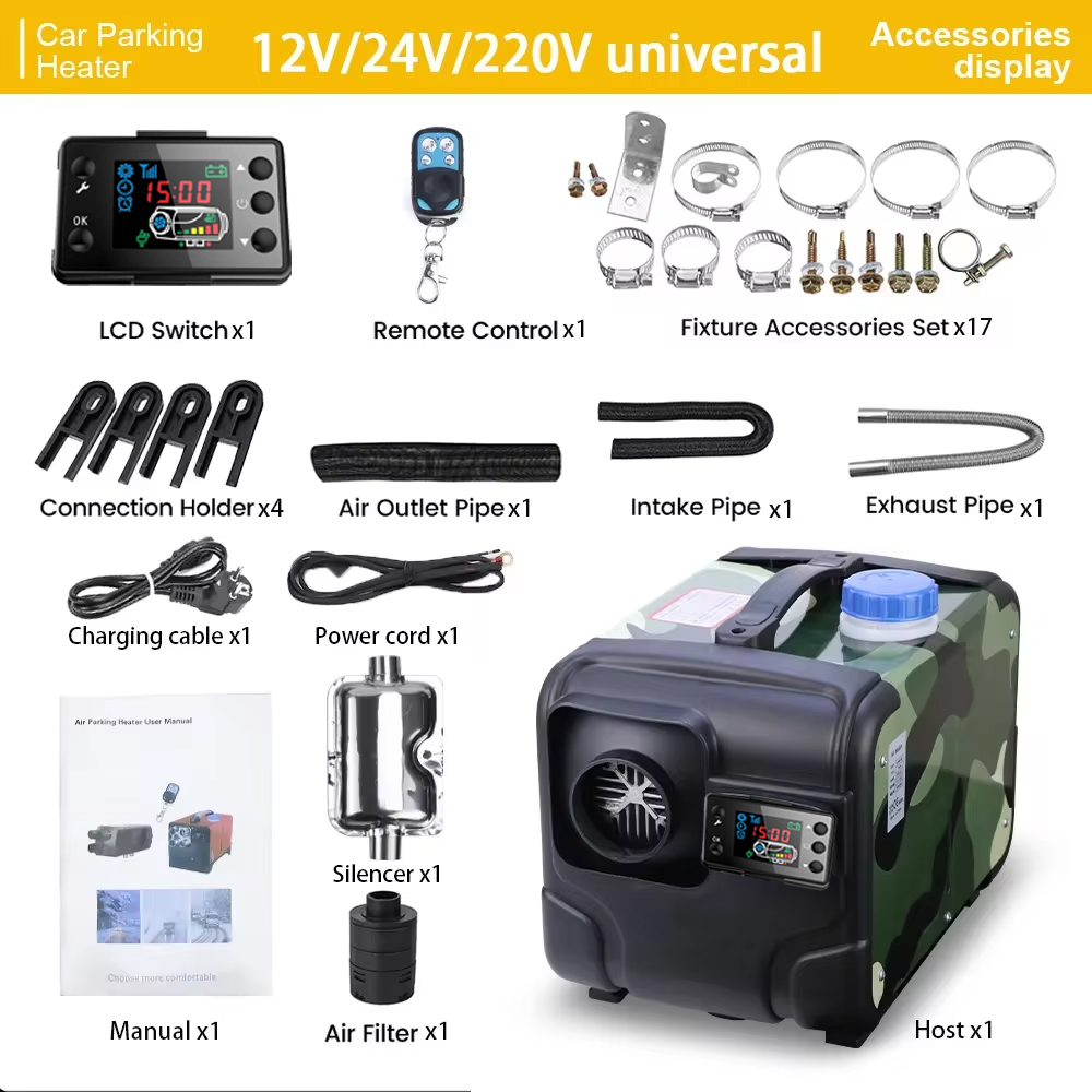 12V 24V 5000W Car Heater Air D - 12V Diesel Heater With Remote recension och pris