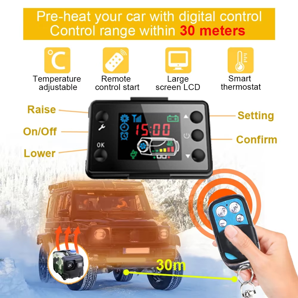 12V 24V 5000W Car Heater Air D - 12V Diesel Heater With Remote recension och pris