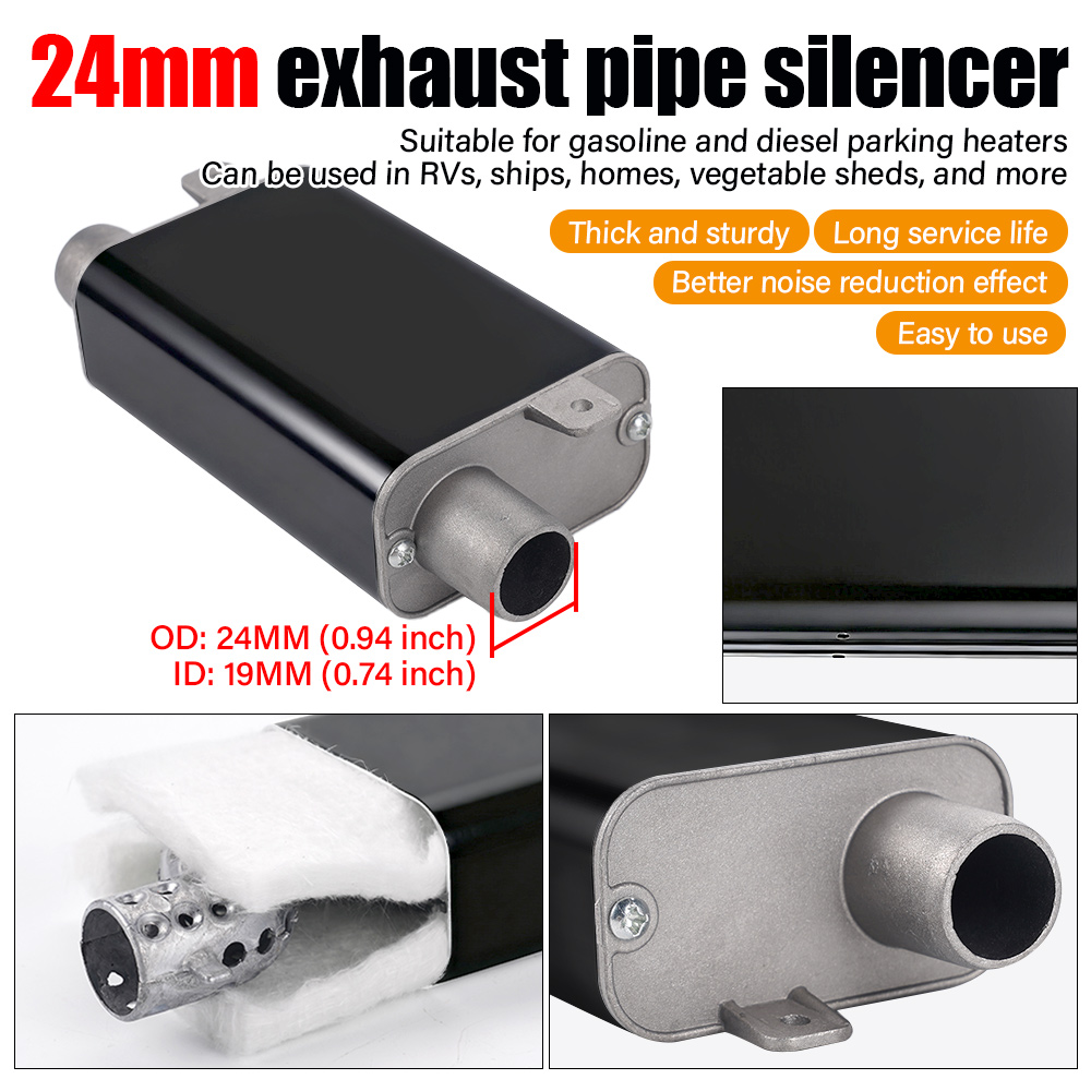 Exhaust Muffler Kit Aluminum A - Diesel Heater 8Kw Rv Camper recension och pris