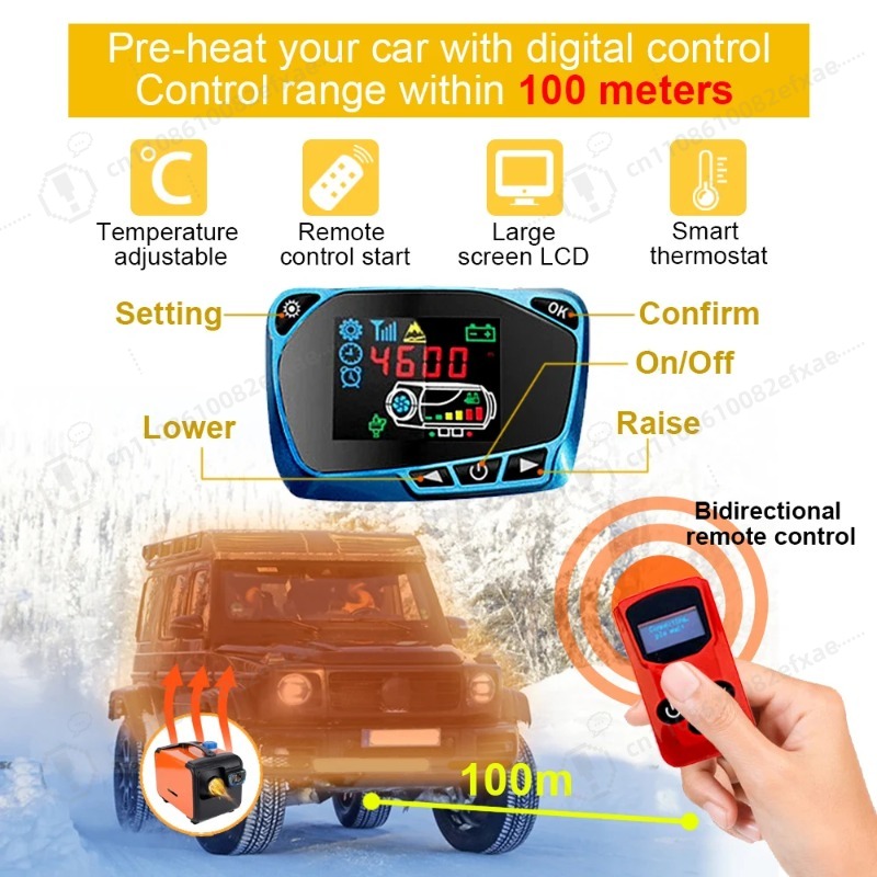Universal 12V 24V Diesel Air P - 12V Diesel Heater With Remote recension och pris