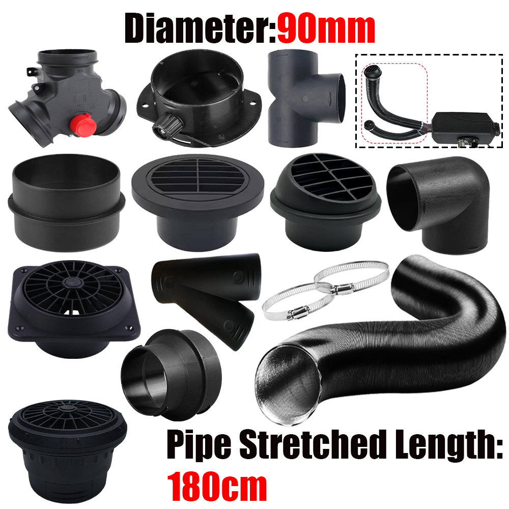 90mm Diameter 1.8M Length Air  - Diesel Heater Ducting Kit recension och pris