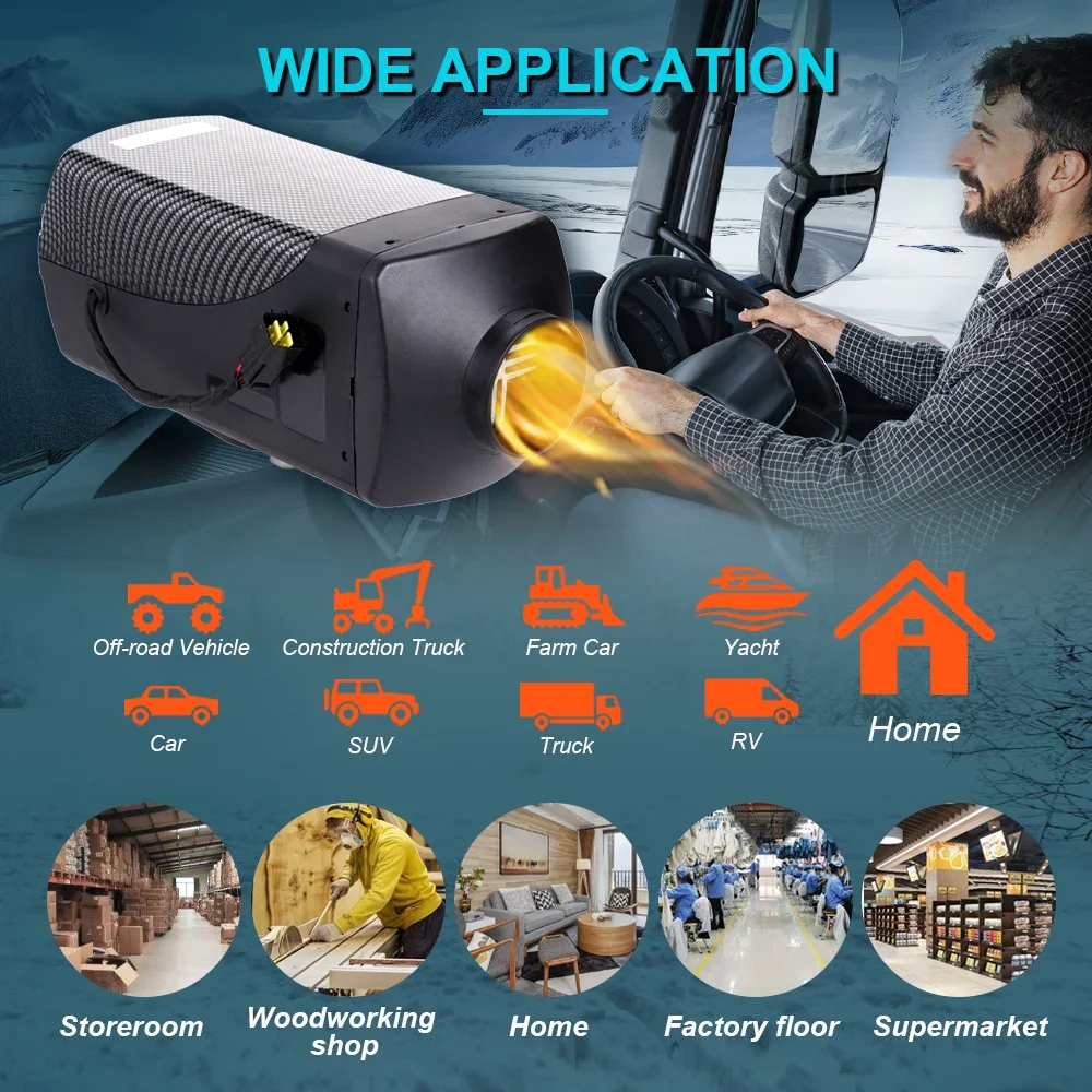 5KW Diesel Air Heater bluetoot - Air Diesel Heater 5Kw Bluetooth recension och pris