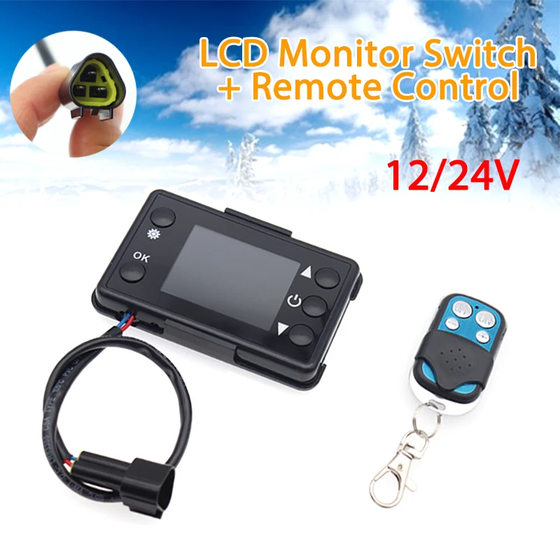 Universal 12V/24V LCD Monitor  - 12V Diesel Heater With Remote recension och pris